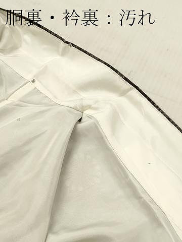平和屋着物■上質な紬　舞菊文　正絹　逸品　DABF6028zy