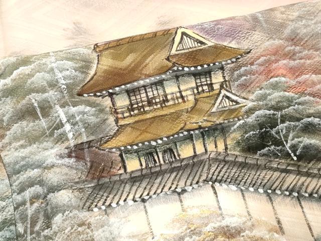 平和屋着物■訪問着　手描き　遠山風景文　暈し染め　正絹　逸品　DABF9563cd