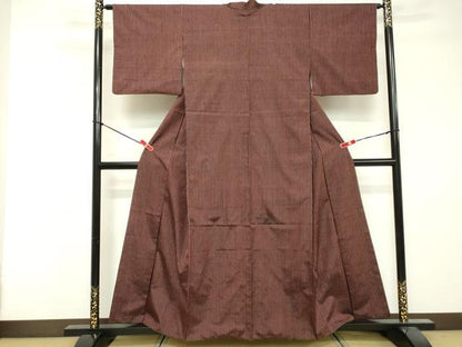 平和屋着物■上質な紬 間道 正絹 逸品 DABF9576cd