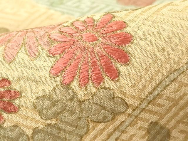 平和屋着物■訪問着　絞り　刺繍　道長花文　金彩　正絹　逸品　DABF9561cd