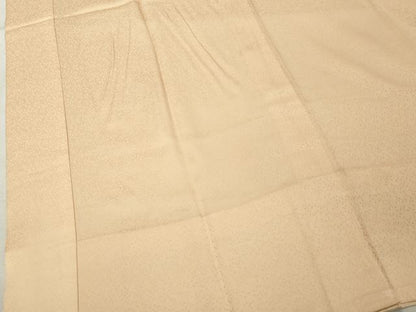 平和屋着物■長襦袢 無双仕立て 霞地紋 肌色 半衿刺繍 正絹 逸品 DABF9597cd