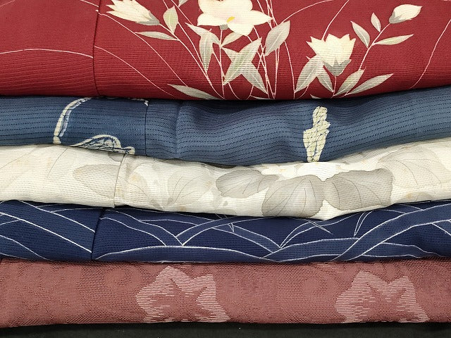平和屋本店■夏物 訪問着 絽 紗 まとめて20点 鶴 蝶 花柄 友禅 手描き 銀彩 着用可能多数 全て正絹 se4085