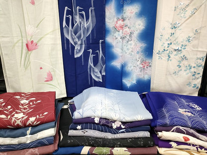 平和屋本店■夏物 訪問着 絽 紗 まとめて20点 鶴 蝶 花柄 友禅 手描き 銀彩 着用可能多数 全て正絹 se4085