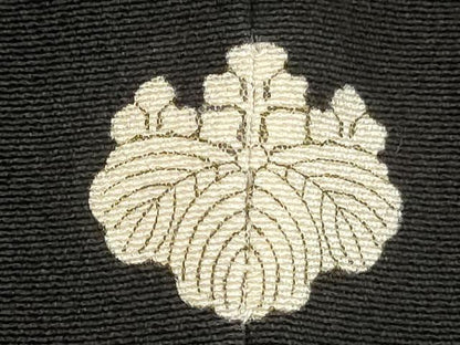 平和屋着物■豪華黒留袖　刺繍　花鳥丸文　玉露茶染　金彩　正絹　逸品　DABF9607cd