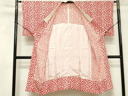 平和屋着物■長襦袢　無双仕立て　花尽くし　正絹　逸品　DABF9599cd