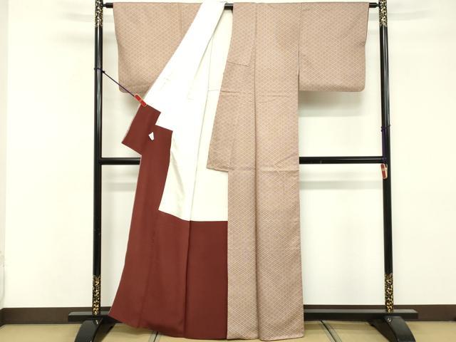平和屋着物■江戸小紋　松皮菱　正絹　逸品　DABF9630cd