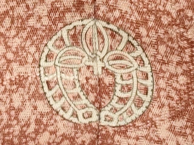 平和屋着物■上質な小紋　霞文　たたき染め　正絹　逸品　DABF9641cd