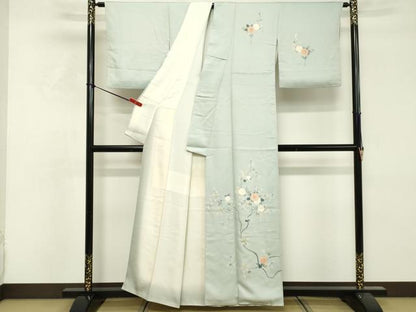 平和屋着物■訪問着　枝花文　正絹　逸品　DABF9627cd