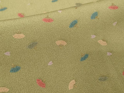平和屋着物■訪問着　扇面舞桜文　暈し染め　正絹　逸品　DABF9648cd