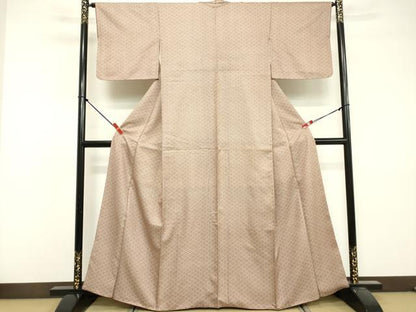 平和屋着物■江戸小紋　松皮菱　正絹　逸品　DABF9630cd
