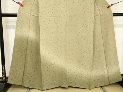 平和屋着物■訪問着　扇面舞桜文　暈し染め　正絹　逸品　DABF9648cd