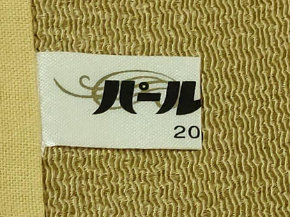 平和屋本店●最高級　城間栄順　本場琉球紅型　九寸開き名古屋帯　舞蝶花文　桑染色地　鬼しぼ縮緬　逸品　DZAB7107kh6