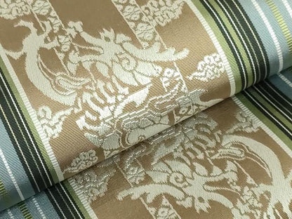 平和屋本店●極上　本場筑前博多織　両面　全通柄袋帯　龍　献上　逸品　DZAB7113kh6