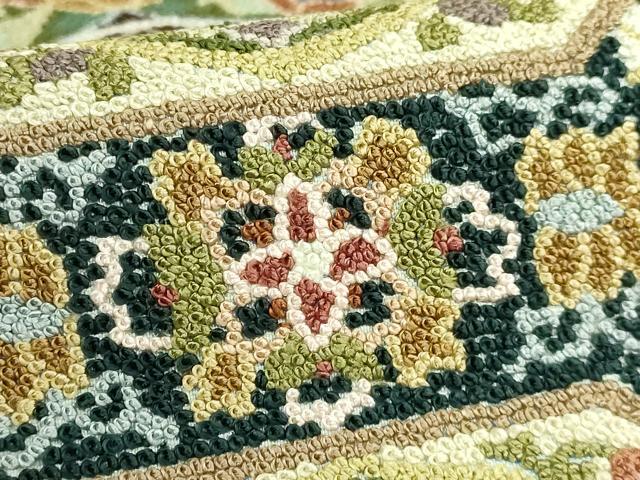 平和屋本店●最高級　中国三大刺繍　総相良刺繍　総刺繍　袋帯　200万粒　総詰め　蜀江花文　逸品　DZAB7128kh6