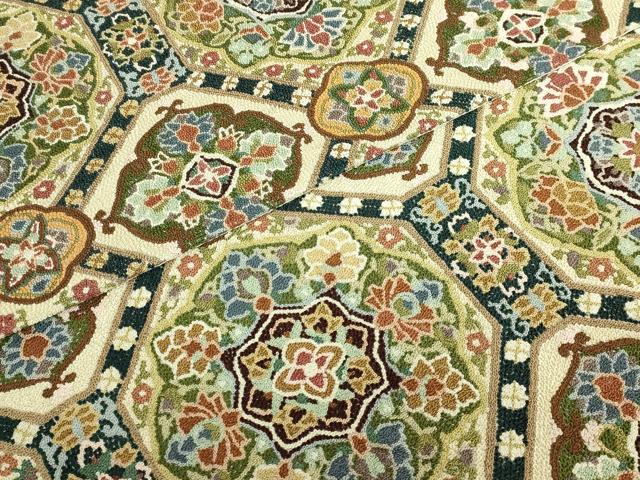 平和屋本店●最高級　中国三大刺繍　総相良刺繍　総刺繍　袋帯　200万粒　総詰め　蜀江花文　逸品　DZAB7128kh6