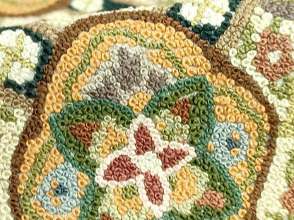 平和屋本店●最高級　中国三大刺繍　総相良刺繍　総刺繍　袋帯　200万粒　総詰め　蜀江花文　逸品　DZAB7128kh6