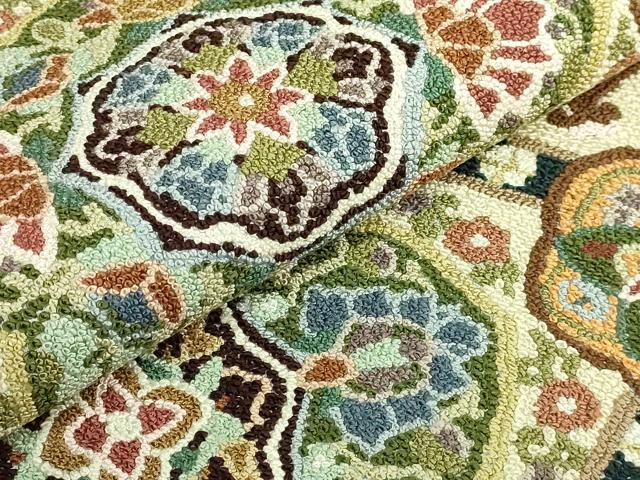 平和屋本店●最高級　中国三大刺繍　総相良刺繍　総刺繍　袋帯　200万粒　総詰め　蜀江花文　逸品　DZAB7128kh6