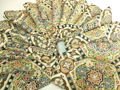 平和屋本店●最高級　中国三大刺繍　総相良刺繍　総刺繍　袋帯　200万粒　総詰め　蜀江花文　逸品　DZAB7128kh6