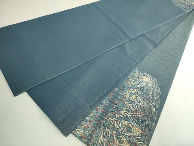 平和屋本店●極上　太鼓柄袋帯　作家物　刺繍　群鶴風景文　金通し地　逸品　DZAB7139kh6