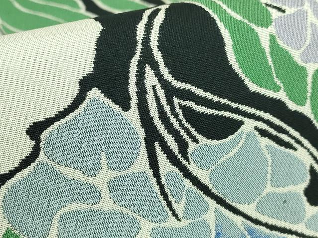 平和屋着物●極上　六通柄袋帯　風通織　藤花房　逸品　DZAB7142kh6