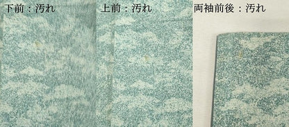 平和屋着物■上質な小紋　紬地　霞文　正絹　逸品　DABF9542cd