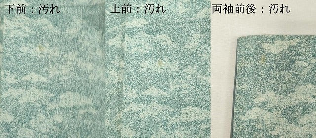平和屋着物■上質な小紋　紬地　霞文　正絹　逸品　DABF9542cd