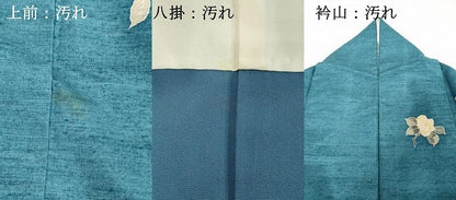平和屋着物■上質な小紋　紬地　枝花文　正絹　逸品　DABF9538cd