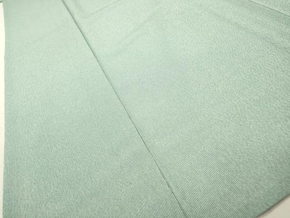 平和屋着物▽江戸小紋　単衣　万筋　青竹色×白色　さんび謹製　洗える着物　DABF2532fe
