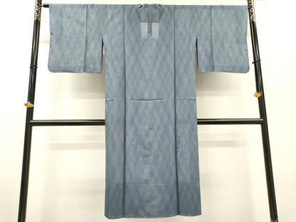 平和屋着物▽道行コート　スリーシーズン　春夏秋　塵除け　霞文　ロング丈　正絹　逸品　未使用　DABF2554fe