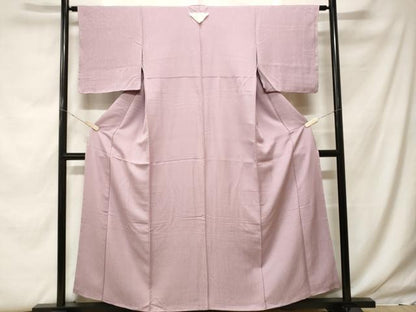 平和屋着物■上質な色無地 牡丹鼠色 正絹 逸品 CABF9922ev