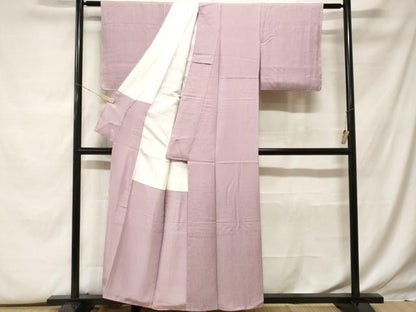 平和屋着物■上質な色無地 牡丹鼠色 正絹 逸品 CABF9922ev
