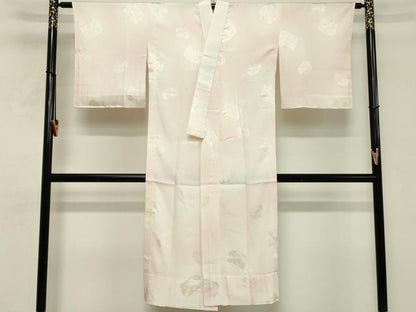 平和屋着物■長襦袢　無双仕立て　糸巻花文　暈し染め　正絹　逸品　DABF9658cd