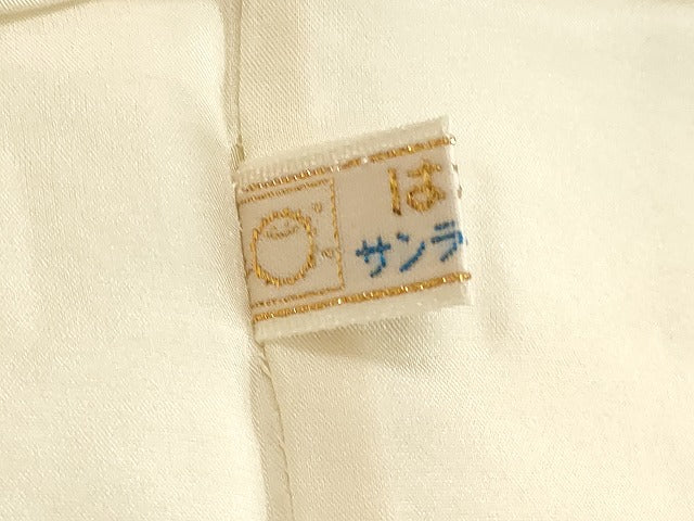 平和屋着物■上質な小紋　絞り　よろけ縞　正絹　逸品　DABF9652cd