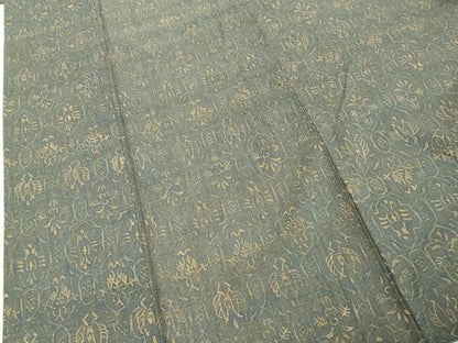 平和屋着物■上質な小紋　紬地　抽象文様　正絹　逸品　DABF9681cd