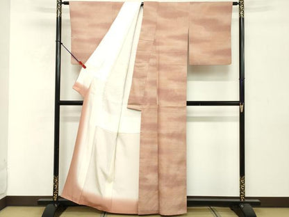 平和屋着物■上質な小紋　霞文　正絹　逸品　DABF9670cd