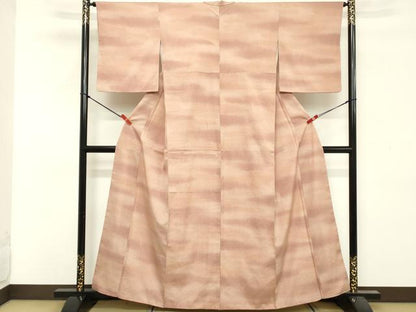 平和屋着物■上質な小紋　霞文　正絹　逸品　DABF9670cd