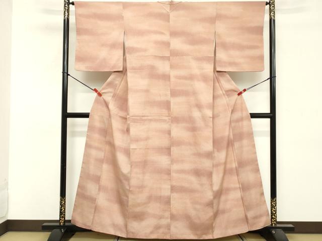 平和屋着物■上質な小紋　霞文　正絹　逸品　DABF9670cd