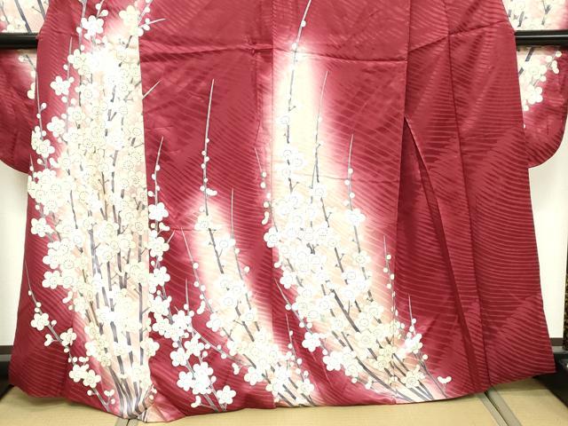 平和屋着物■豪華振袖　駒刺繍　枝梅文　暈し染め　銀彩　やまと誂製　正絹　逸品　DABF9692cd