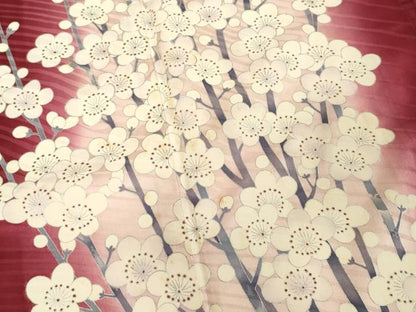 平和屋着物■豪華振袖　駒刺繍　枝梅文　暈し染め　銀彩　やまと誂製　正絹　逸品　DABF9692cd