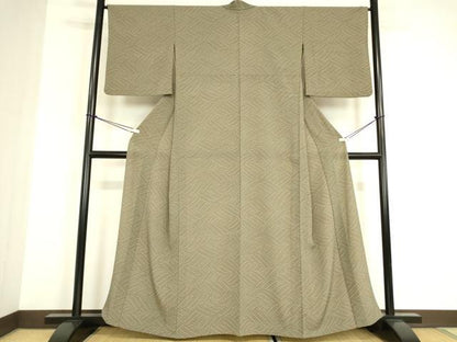 平和屋着物▽小紋　単衣　流水文　洗える着物　DABE4971az