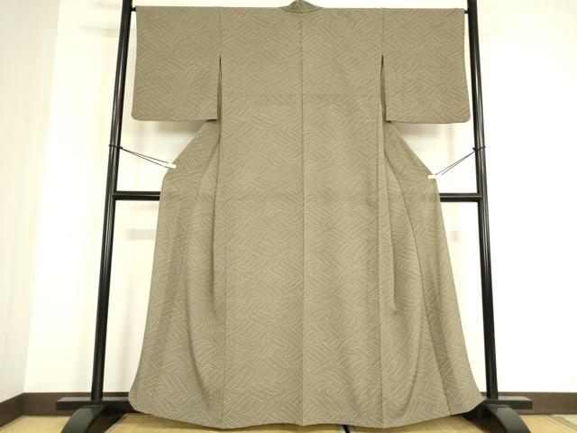 平和屋着物▽小紋　単衣　流水文　洗える着物　DABE4971az