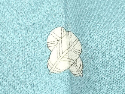 平和屋着物▽上質な色無地　単衣　空色　正絹　逸品　未使用　DABG0031az