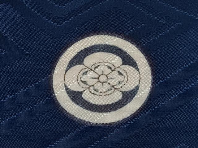 平和屋着物[]七五三　男の子　祝着・羽織　駒刺繍　地紙重ね花文　金彩　洗える着物　DABE7328ma