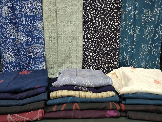 平和屋本店■夏物 小紋 絽 紗 まとめて20点 花柄 ろうけつ染め 着用可能多数 全て正絹 se4099
