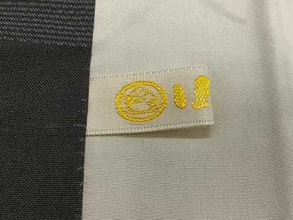 平和屋着物∞道中着　本場大島紬　市松文様　ロング丈　ほていや扱い　正絹　逸品　CABG3919ua
