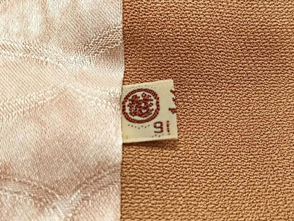 平和屋着物∞道行コート　枝花文　金彩　三越扱い　正絹　逸品　CABG3917ua