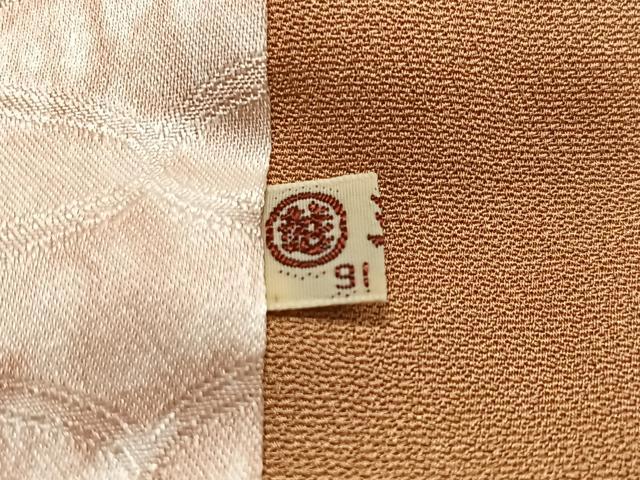 平和屋着物∞道行コート　枝花文　金彩　三越扱い　正絹　逸品　CABG3917ua
