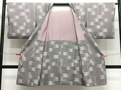 平和屋着物∞道行コート　霞文　ますいわ屋扱い　正絹　逸品　CABG3915ua