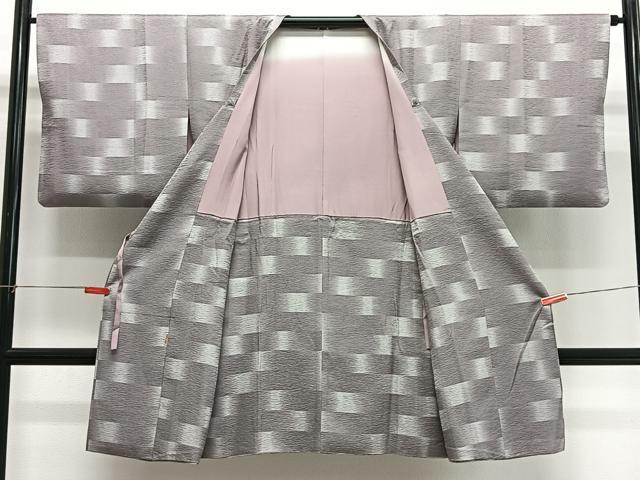 平和屋着物∞道行コート　霞文　ますいわ屋扱い　正絹　逸品　CABG3915ua