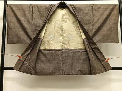 平和屋着物∞男性　羽織　本場大島紬　9マルキ　正絹　逸品　CABG3901ua